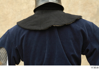  Photos Medieval Knight in cloth armor 3 Blue suit Medieval clothing back gambeson upper body 0001.jpg